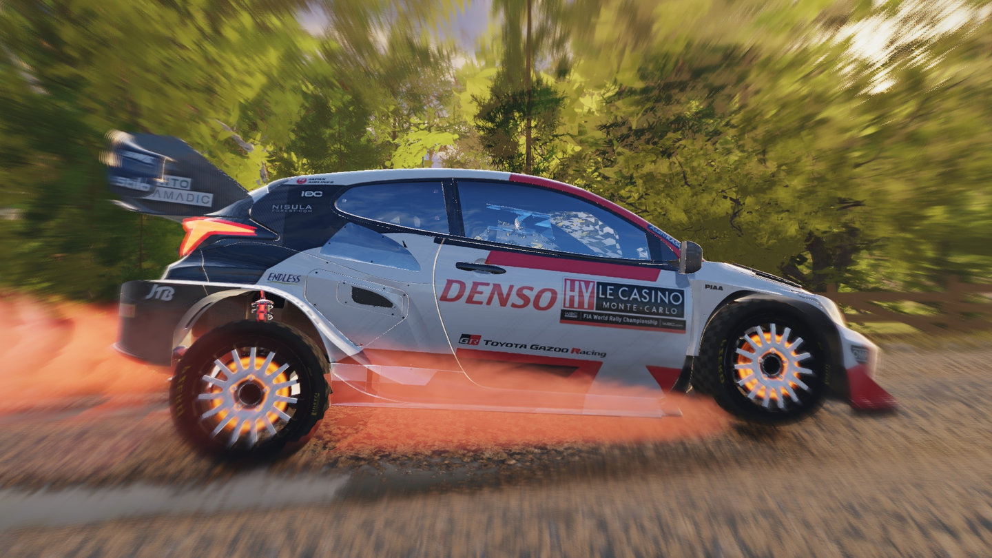Full 1920x1080 side profile under 48% braking before fixing carEllip smear and static wheels